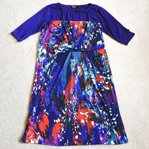 Igigi Sapphira Multicolored Purple Dress- Size 12